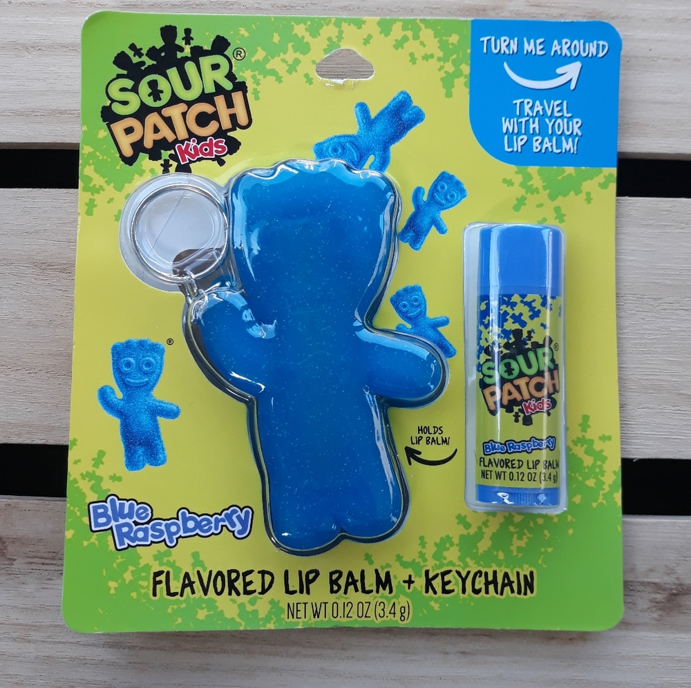 Sour Patch Kids Lip Balm and Keychain